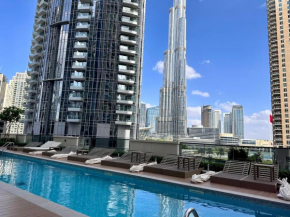 Burj Khalifa view - Modern 1BDR apartment
